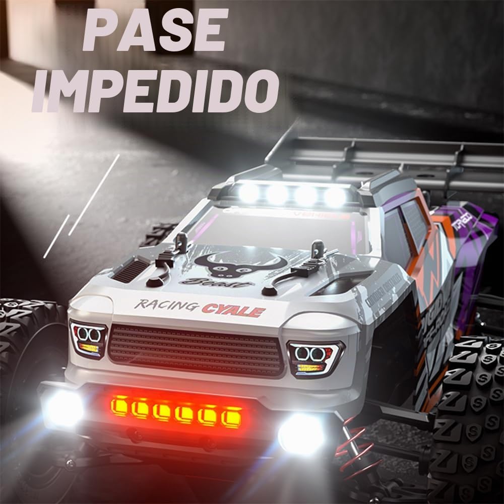Coche teledirigido para adultos, 80 km/h, sin escobillas, 1/16, 2,4 GHz, resistente al agua, para todo terreno, 4 WD Offroad Truggy, SG316MAX, 3 pilas