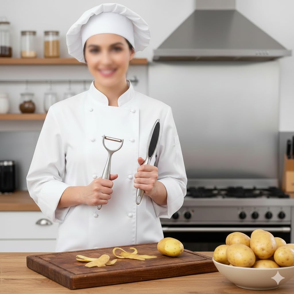 2PCS Multi-Purpose Stainless Steel Peelers – Vegetable, Fruit & Potato Peeler for Kitchen Accessories rana