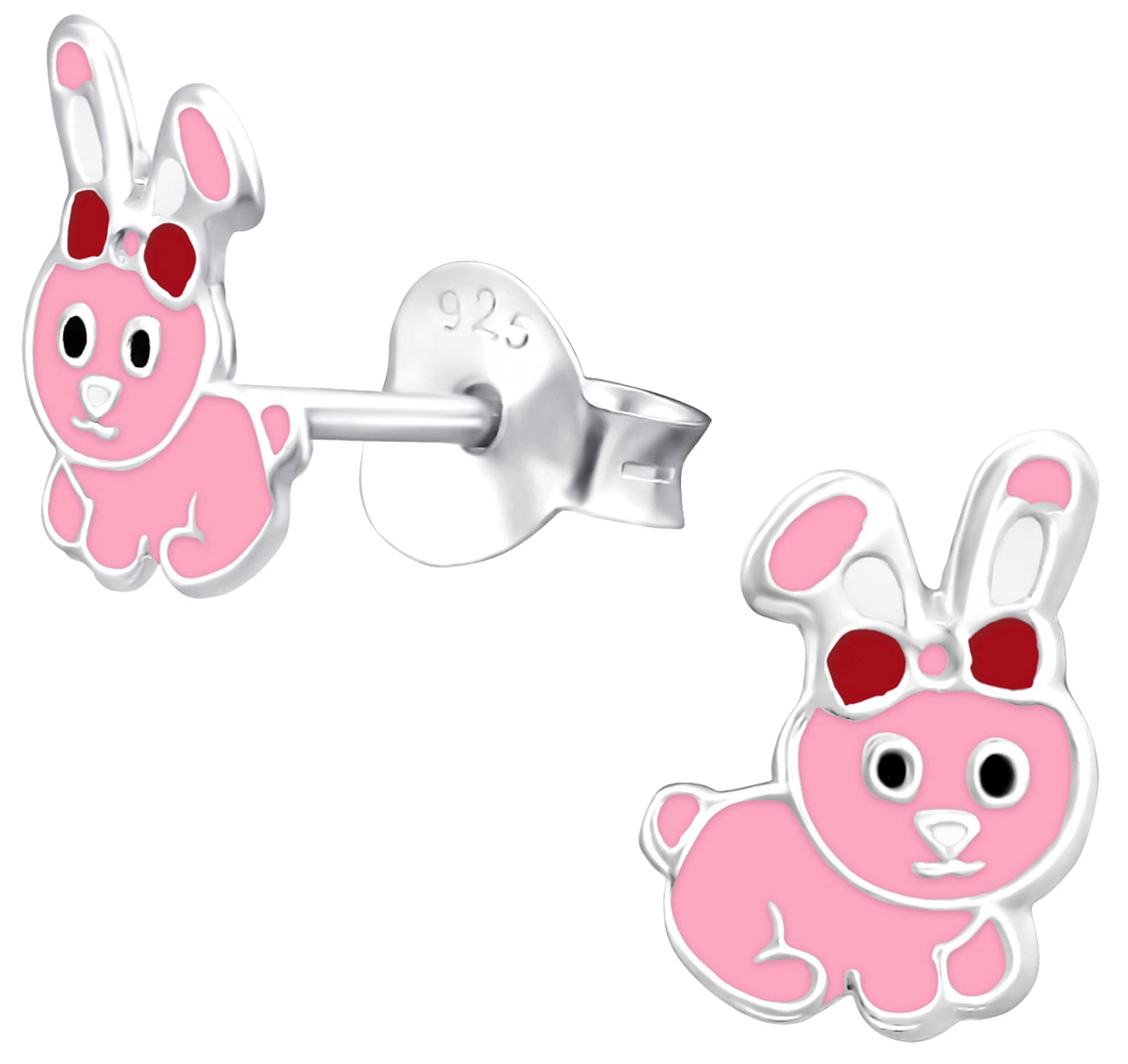 Aww So Cute 925 Sterling Silver Hypoallergenic Bunny Rabbit Stud Earrings for Babies, Kids & Girls | Diwali Gift | Comes in a Gift Box | 925 Stamped with Certificate of Authenticity | ER1352 (B07KMRVQL7) Amazon Price History, Amazon Price Tracker
