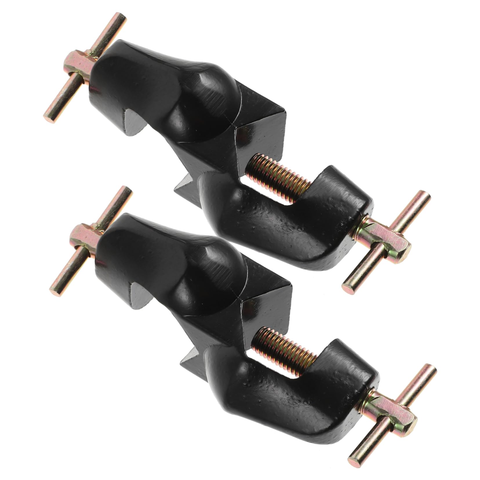 Cabilock 4 Set Clip Croce in Lega Di Zinco Porta Morsetto Da Laboratorio Dovere Morsetto Per Asta Da Laboratorio Impugnature Morsetto A Croce Presa Regolabile Vice Bachelite 2 Pezzi*4