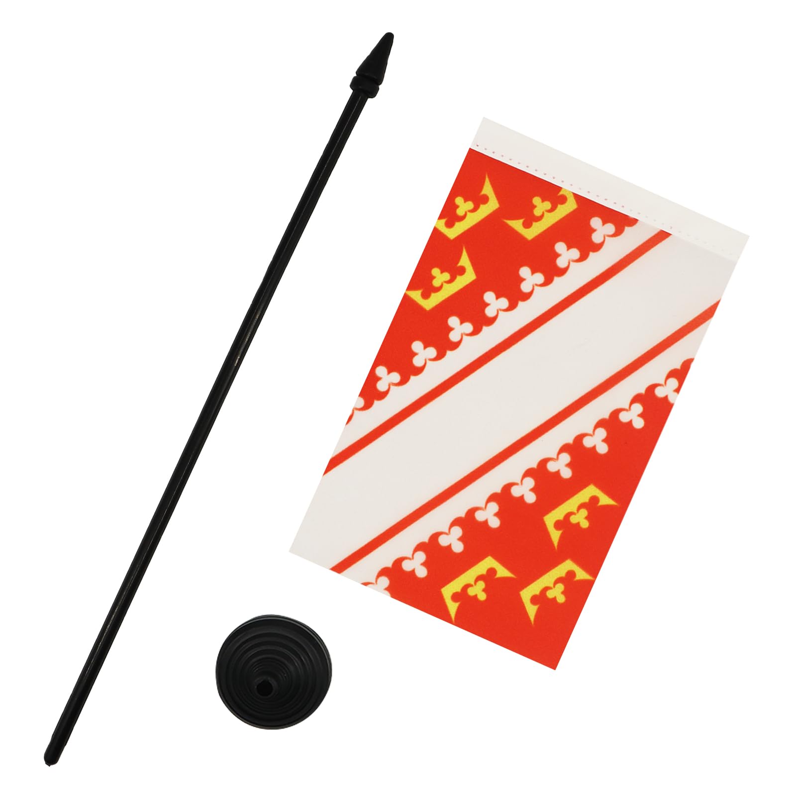 AZ FLAG, Alsace Table Flag 4'' x 6'', French region of Alsace Office Mini Banner 100% Polyester 15 x 10 cm - Image 3