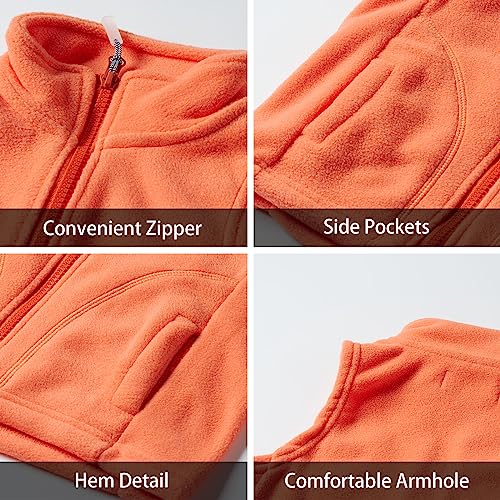 LittleSpring Boys Girls Fleece Vest Sleeveless Jacket Full-Zip Fall Winter Warm Outerwear3