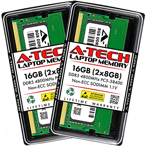 Image of A-Tech 16GB Kit (2x8GB) RAM Compatible for ASUS TUF Gaming A15 FA507RE-A15.R73050T Gaming Laptop | DDR5 4800MHz PC5-38400 SODIMM 1.1V 262-Pin Non-ECC SO-DIMM Memory Upgrade