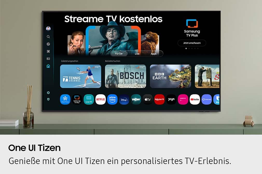 Samsung QLED Q7F2 4K 43 Zoll (108 cm) UHD Fernseher, Q4 AI Prozessor, Quantum Dot für Reale Farben, 4K Upscaling, Knox Security, Gaming Hub, Kostenlose Inhalte, Samsung Vision AI Smart TV