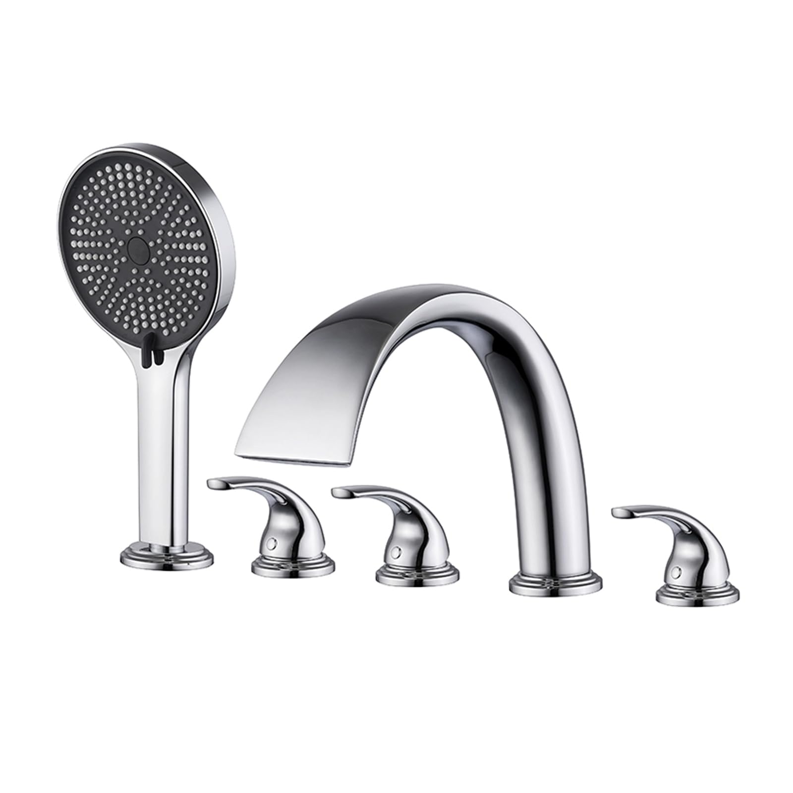 Robinet de baignoire à douchette à main pour un rituel spa à la maison avec pose 5 trous