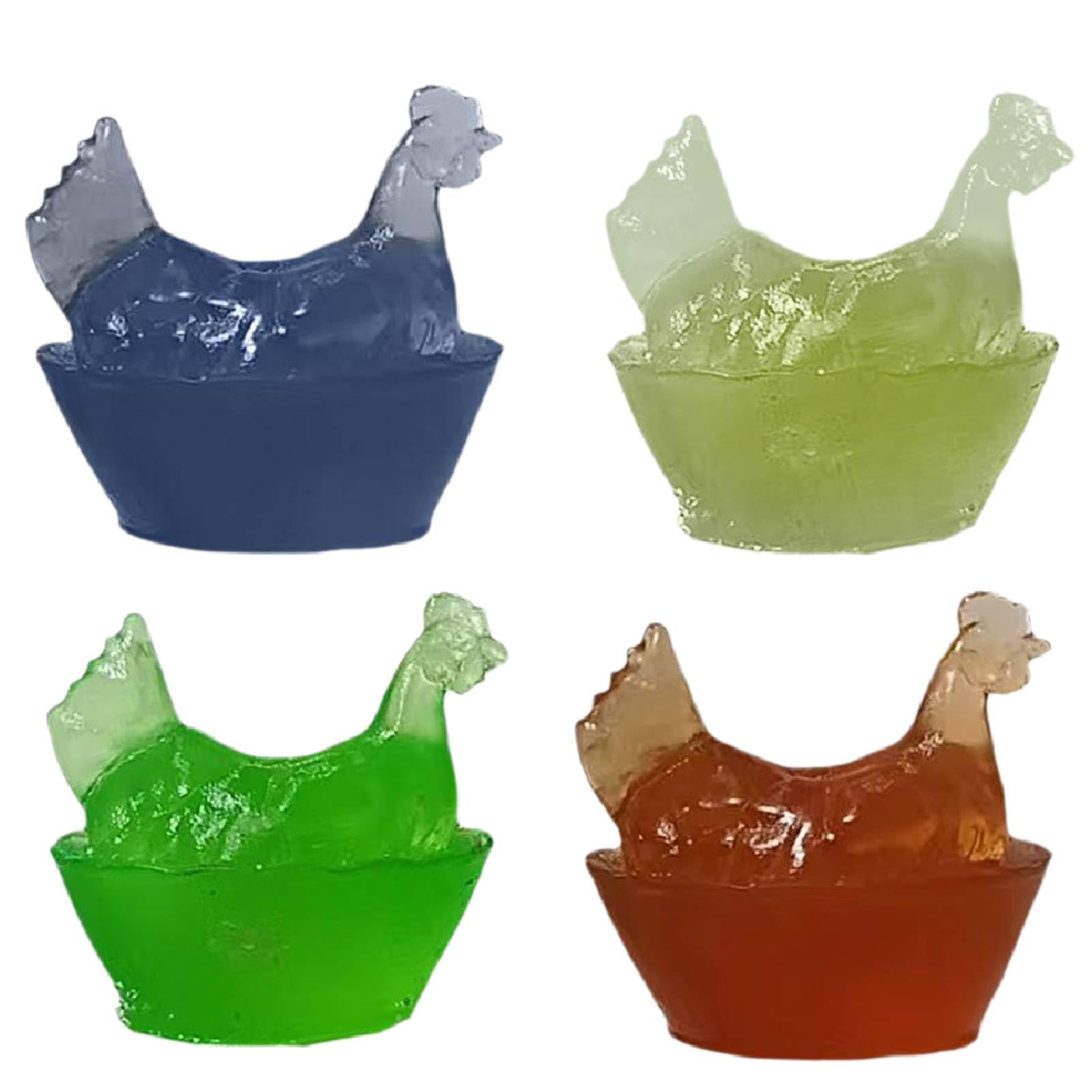 Amazon.com: 4Pcs Glass Hen on Nest Figurines, Mini Chicken