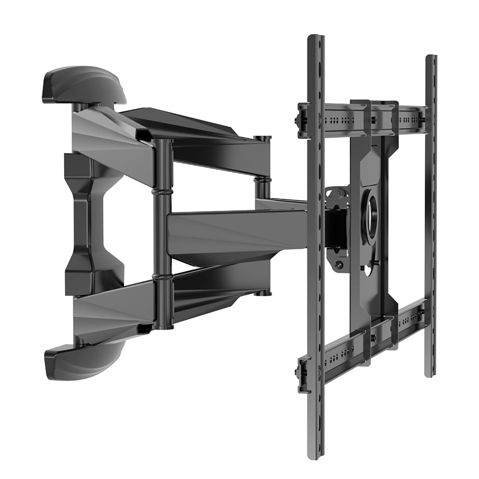 Supporto da Parete per TV Telescopico, 32 * 75 Staffa Montaggio TV Orientabile con Movimento con Struttura a 6 Bracci E Regolazione Fine Orizzontale,Estensibile 500 Mm E Cuscinetto 80 kg