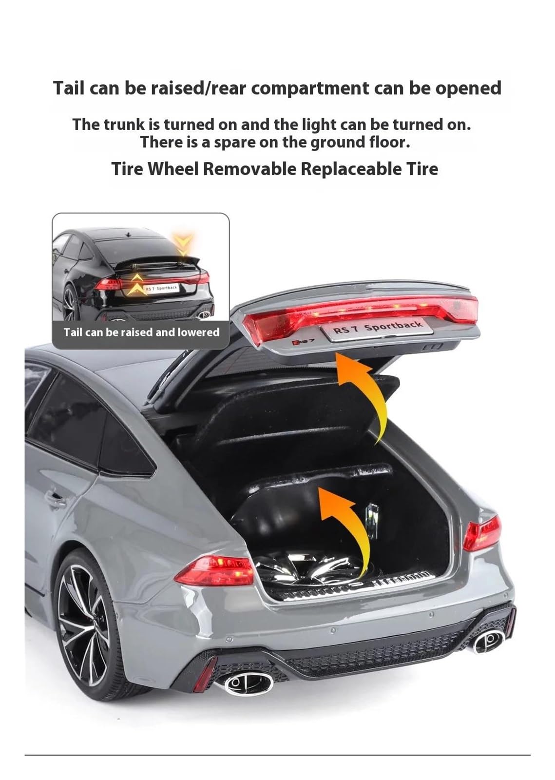 Amazon | 1:18スケール アウディ RS7 スポーツバック スーパーカー