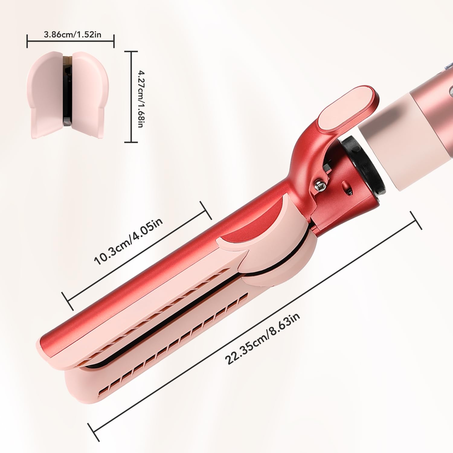 Piastra per capelli Dyson Airwrap, tecnologia Airflow senza piastre riscaldanti, asciugatura e levigatura in un solo passaggio, riduce i danni al calore, compatibile con HS01/HS05/HS08, fucsia