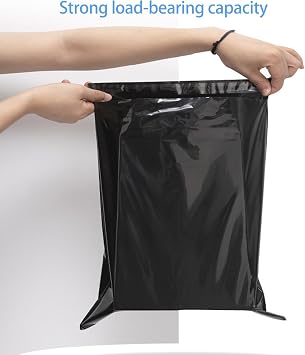 100 Seal Postal Mail Bags Parcels Mailing Postal Bags, black | Plastic Package Bags Envelope Mailers Bags Parcel Delivery, 12 x 15Inch(305mm x 380mm)