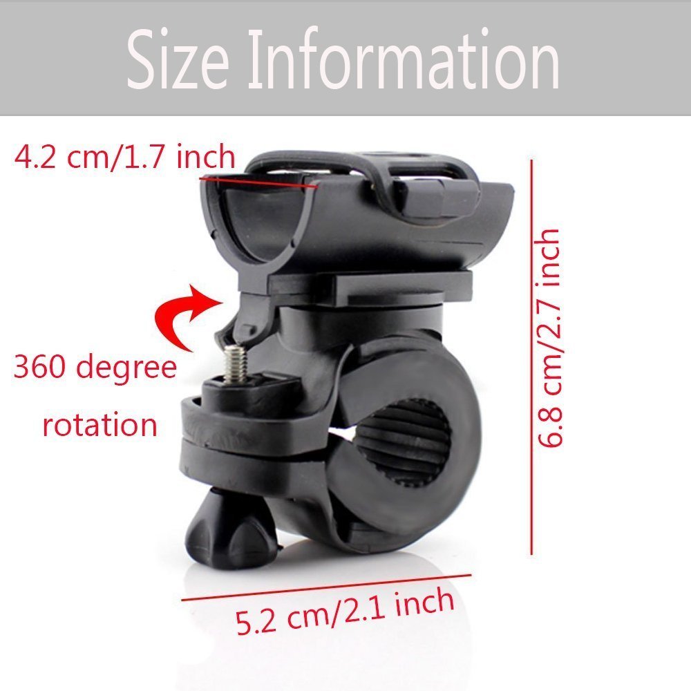 360 Degrés Porte-Lampe De Poche Vélo Porte-vélos à Vélo