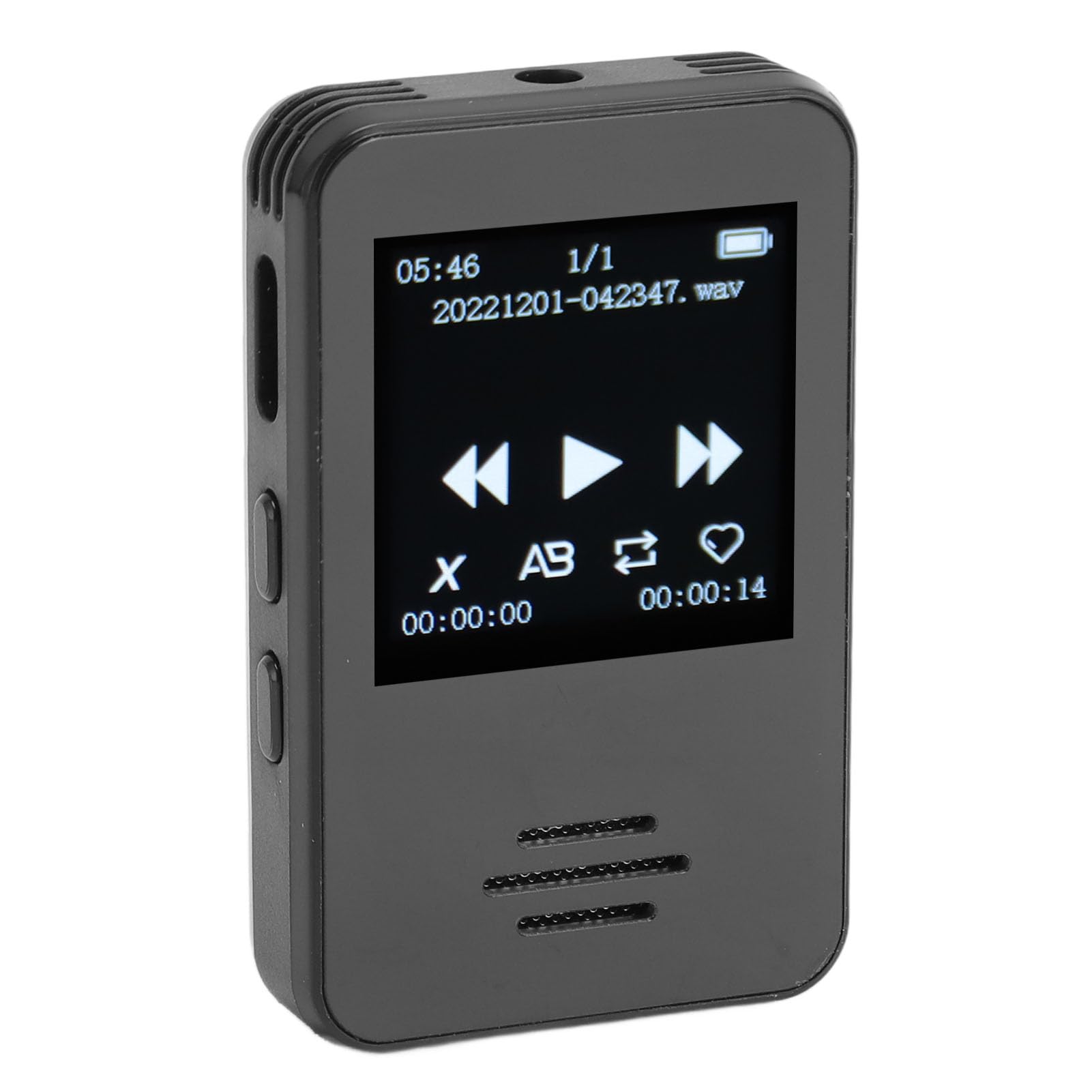 Registratore Vocale Digitale Ad Alta Definizione 32 GB Portatile per Studenti e Professionisti Leggero con Bluetooth V5.2