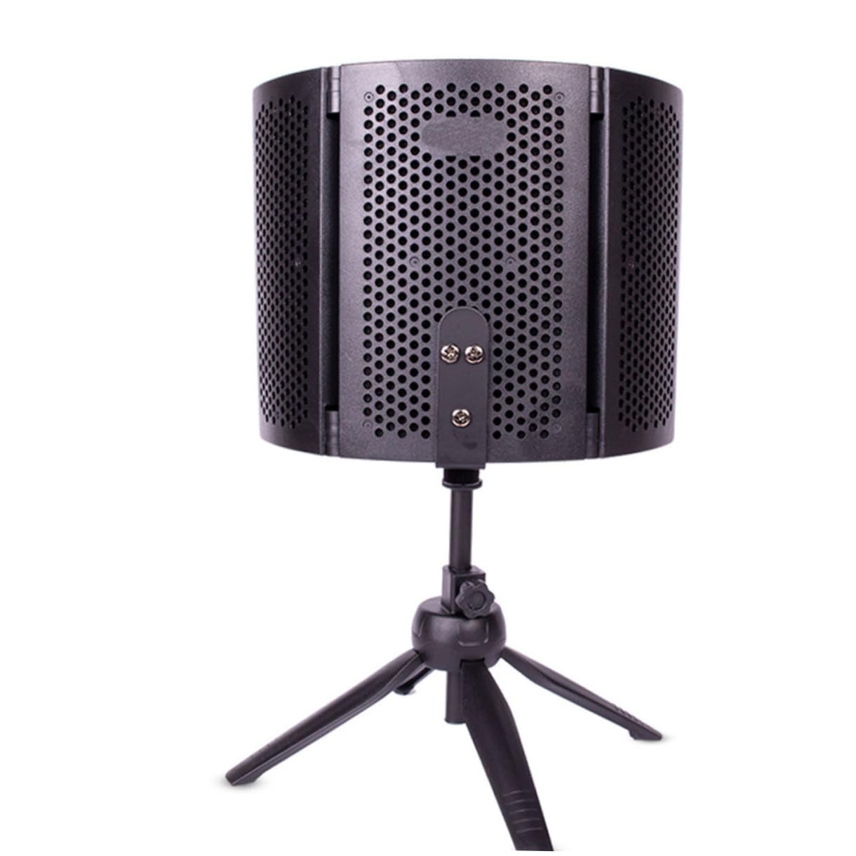 POPETPOP Parabrisas para Micrófono Abs Aislamiento Resistente al Viento y Bloqueo de Polvo, Funda de Esponja Adaptable para Estudio y Grabación Profesional