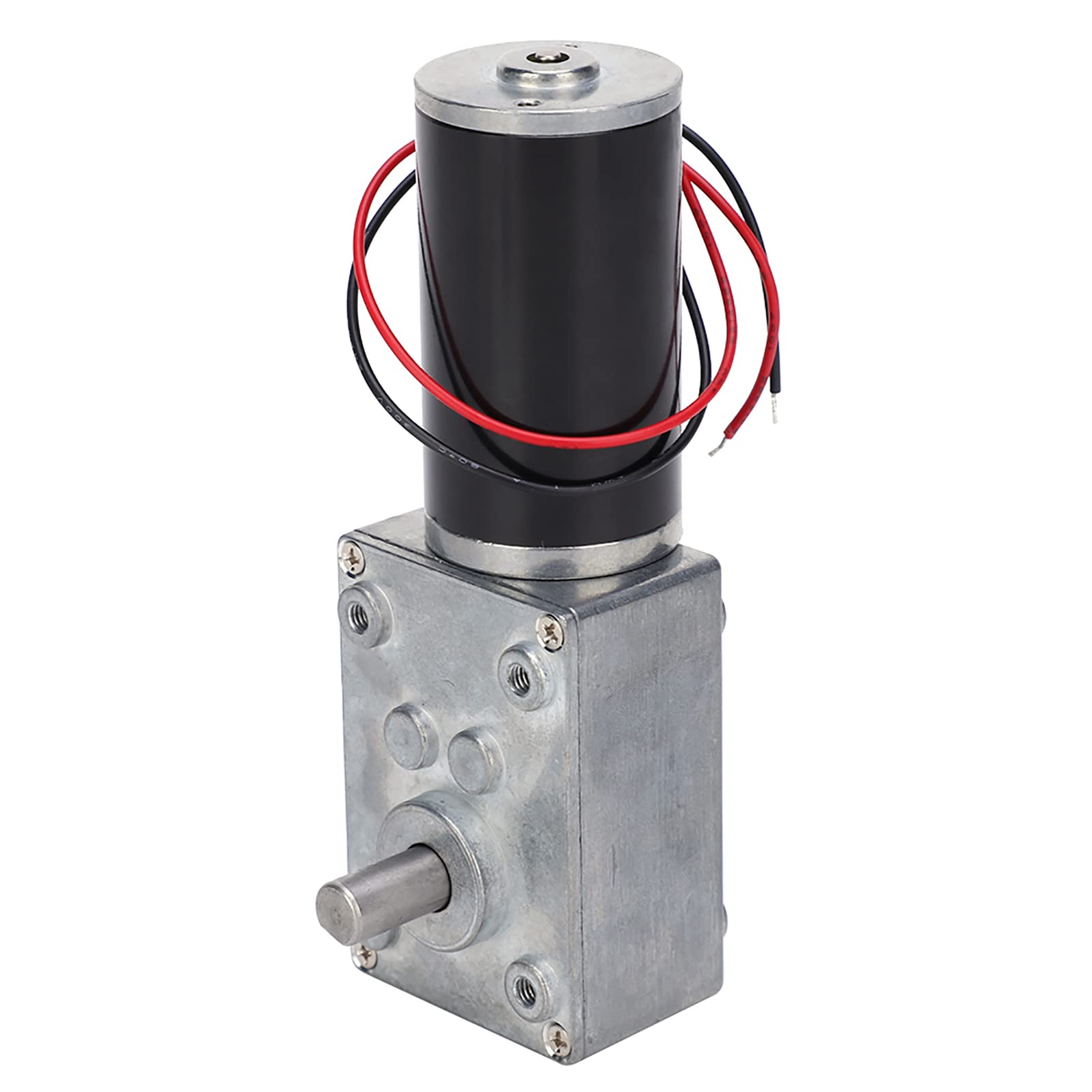 Motor de Engranaje de CC Motores Eléctricos Motores de Ventilador Motor de Engranaje Eléctrico Reversible Reductor de Velocidad de Engranaje Helicoidal Cepillo de Imán Permanente(CC 12 V 80 RPM)