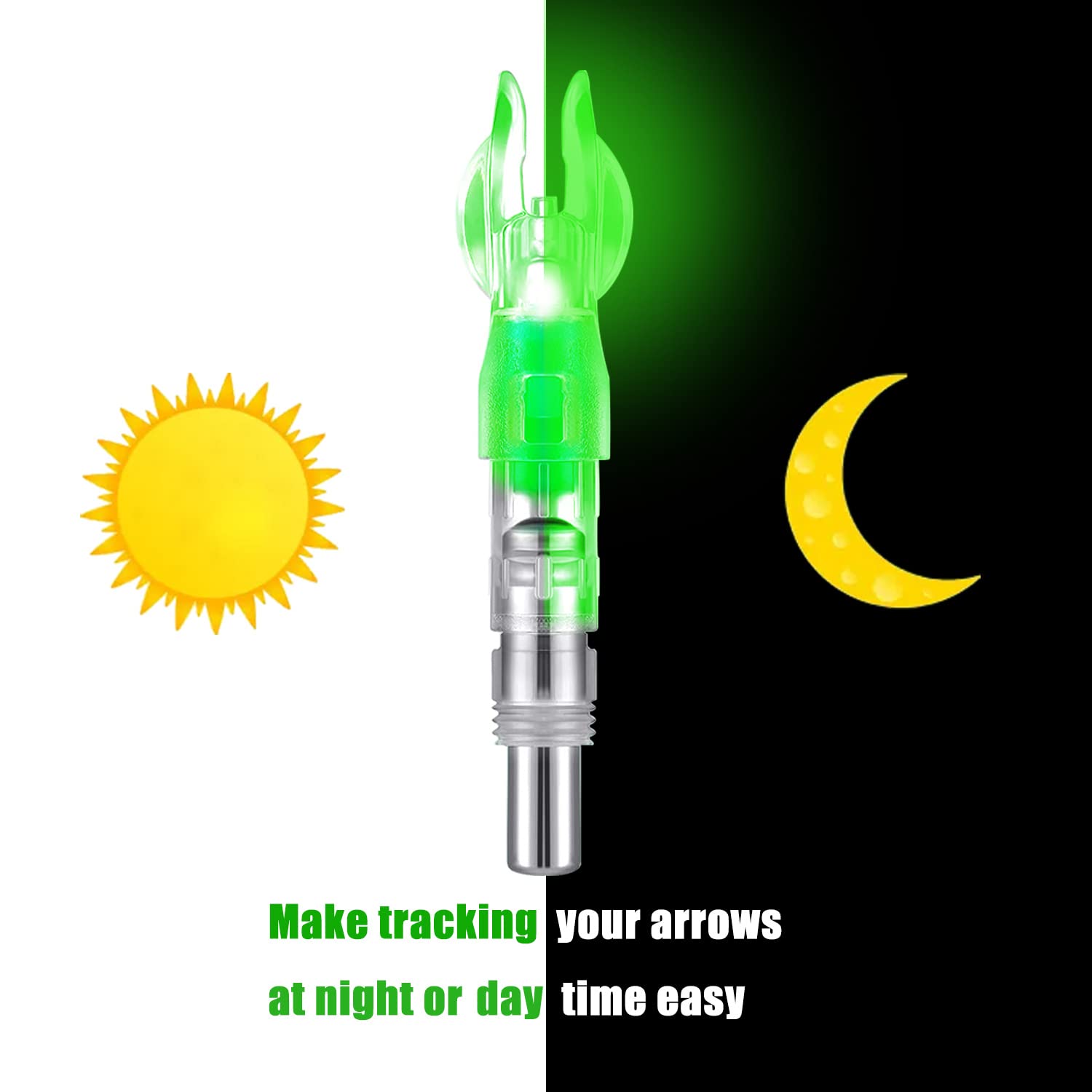 Encoche Lumineuse DEL 6.2mm Pour Flèches De Tir à L'arc