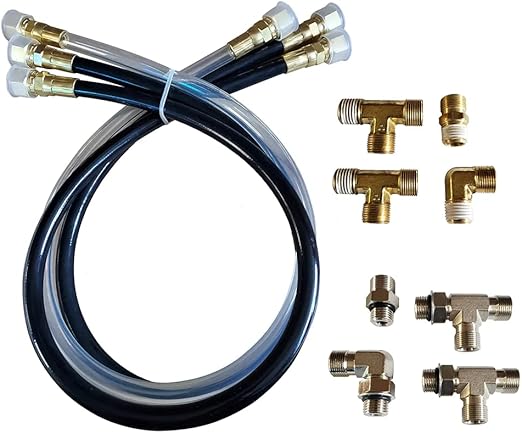 Octopus Autopilot Drives OC17SUK42, 30" Hose & Fitting Kit Including Orb NPT Helm Fittings,One