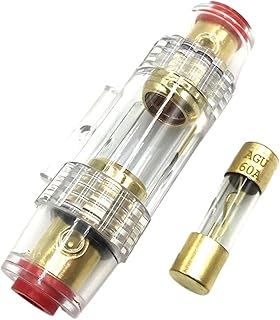 1PCS DC 12V car Audio Modified Fuse Holder No. 8 60A car Audio Circuit Breaker Plug-in Fuse AUG Fuse Holder Safety Holder