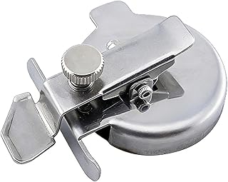 Round Magnetic Seam Guide with Adjustable Thickness Screw - Universal Sewing Machine Attachment for Edge Retaining, Positioning, Curl-Reducing, and Pressing of Topstitching