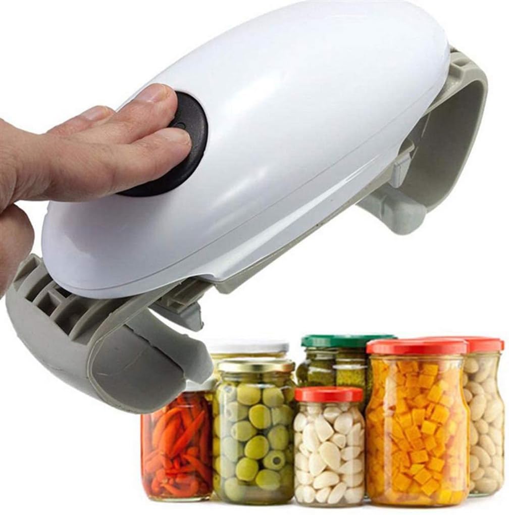 Abrebotellas eléctrico,Abrelatas eléctrico,Abridor Jar Restaurante Automática,Manos Libres Rápido Seguro Borde Liso,para Personas con Artritis,Personas Mayores,restaurantes,Black