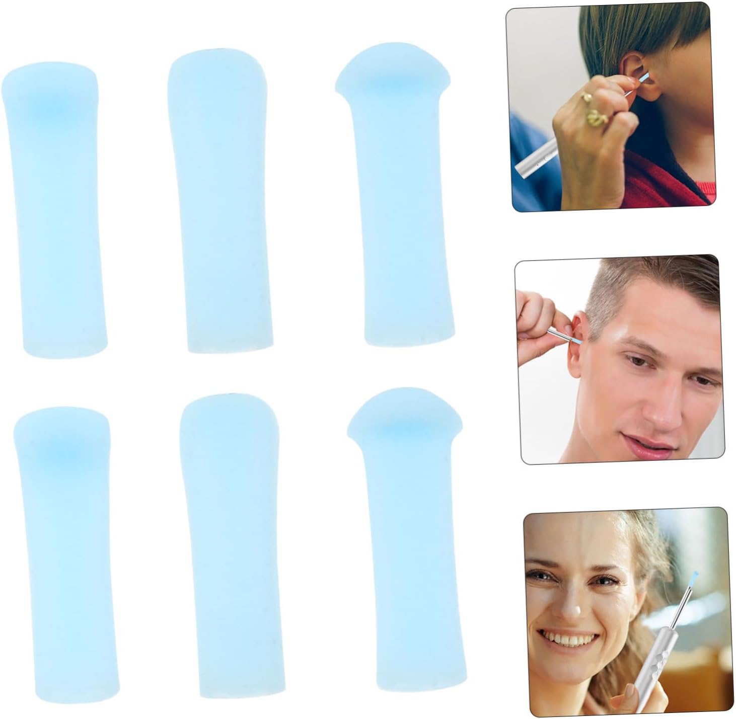 6pcs Ear Wax Removal Tips Ear Cleaning Tools for Easy Earwax Removal Lightweight and Replaceable for Family Use