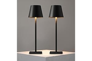Timjorman 2 Pack LED Cordless Table Lamp