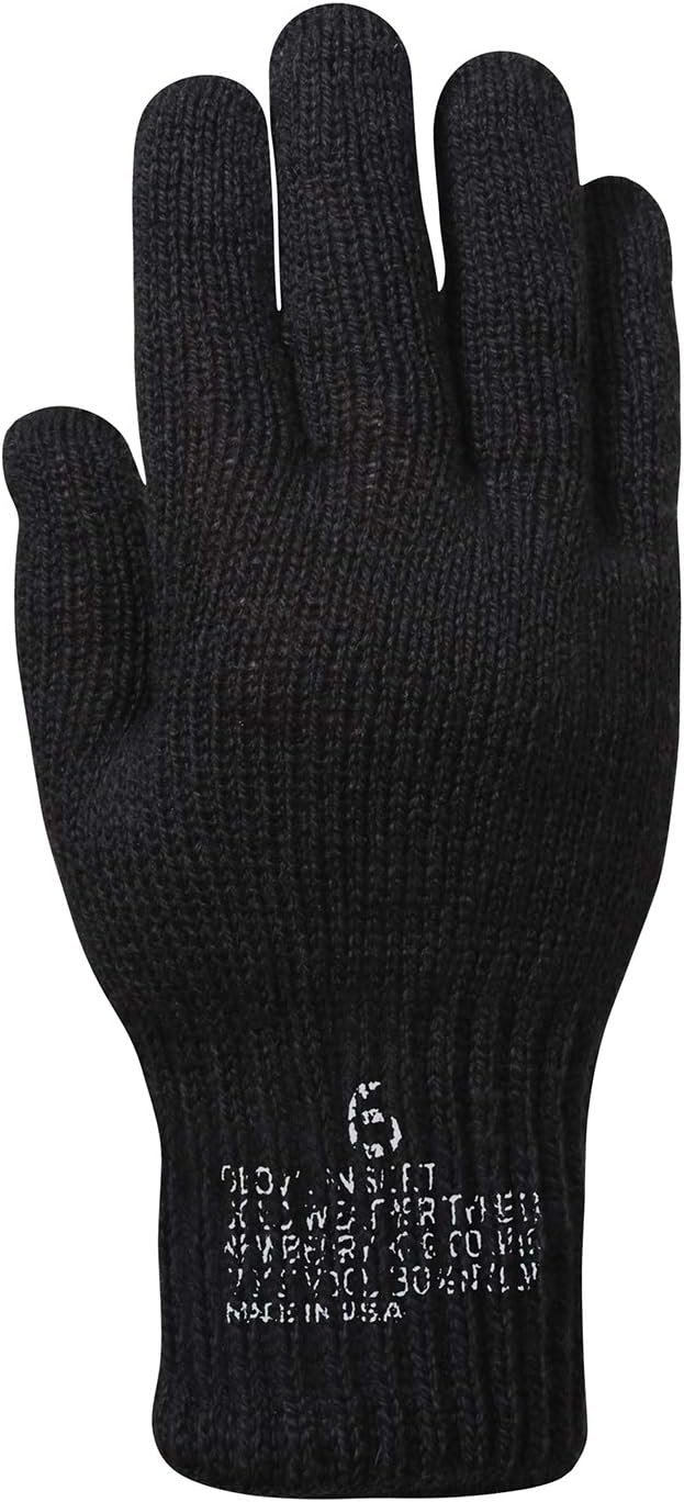 Rothco GI Wool/Nylon Glove Liners, Mil-Spec A-A-55119 USA Made Gloves