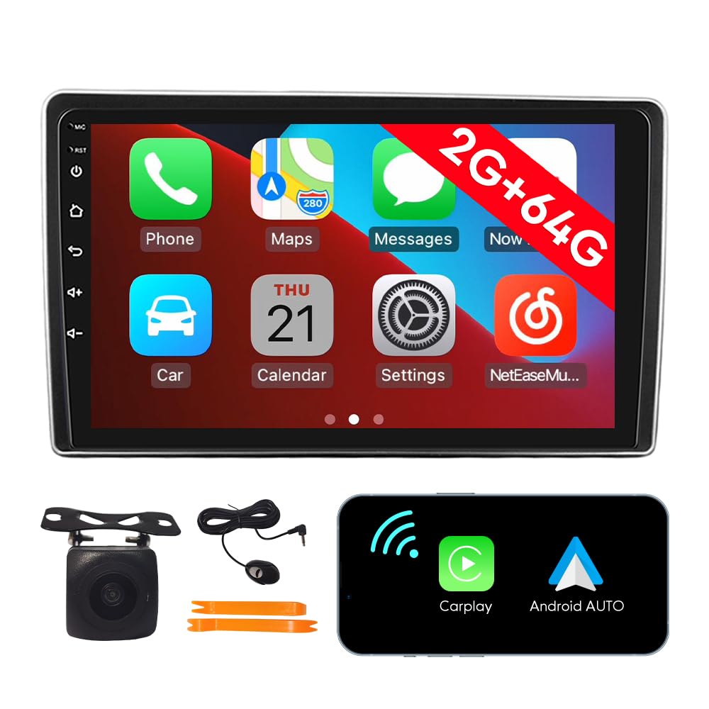 [2G 64G] Android Car Stereo FM Radio Carplay Android Auto 9