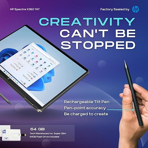 Miniatura 8 de HP Spectre x360 Luxury 14T, 13.5 pulgadas 32 WUXGA Touch, Intel i7-1165G7, 16 GB RAM, 512 GB SSD, altavoces cuádruples Bang&amp;lufsen, huellas