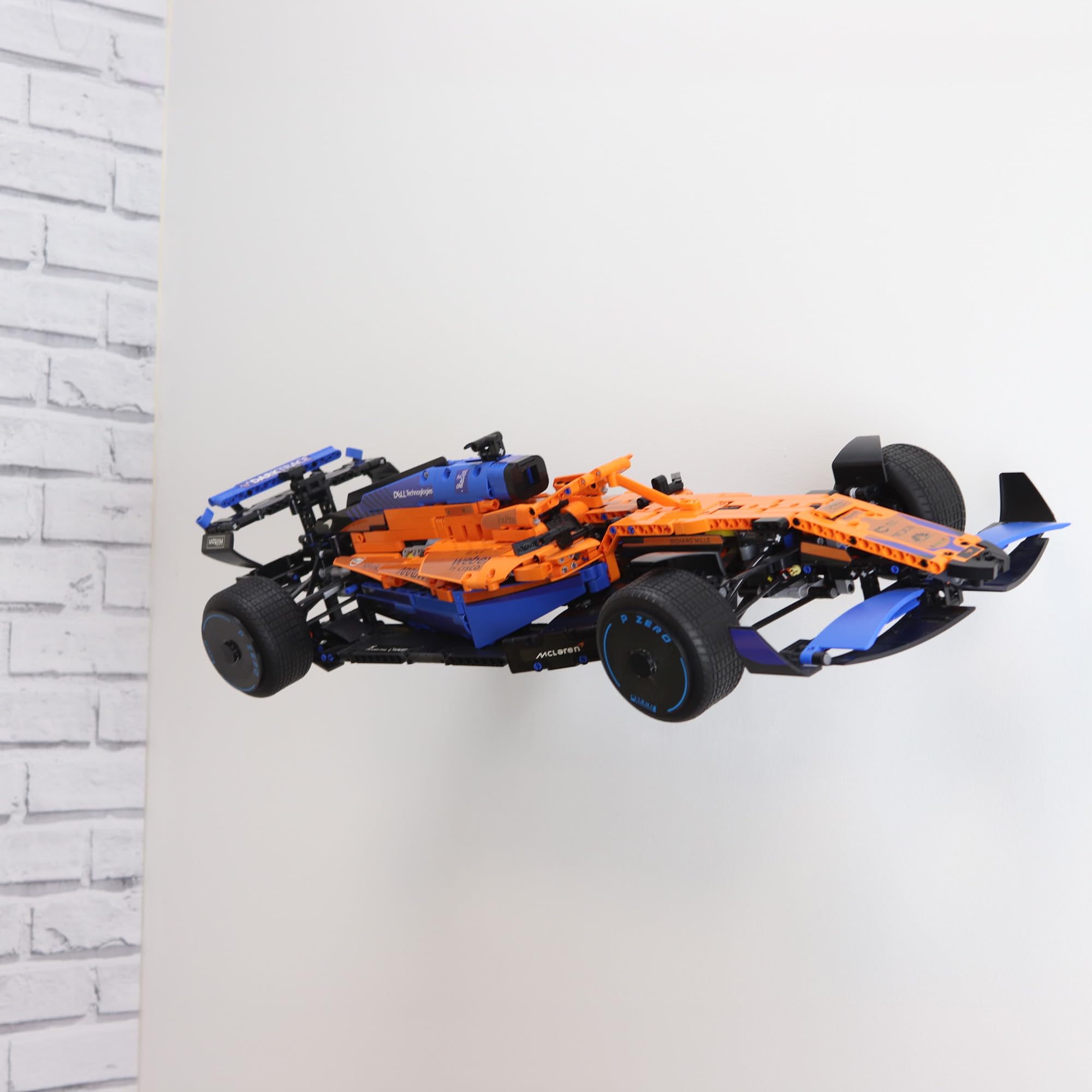 Wall Mount Display Bracket for Lego Technic Mclaren F1 Car - 42141 Formula one Model Hook, Black - Image 2