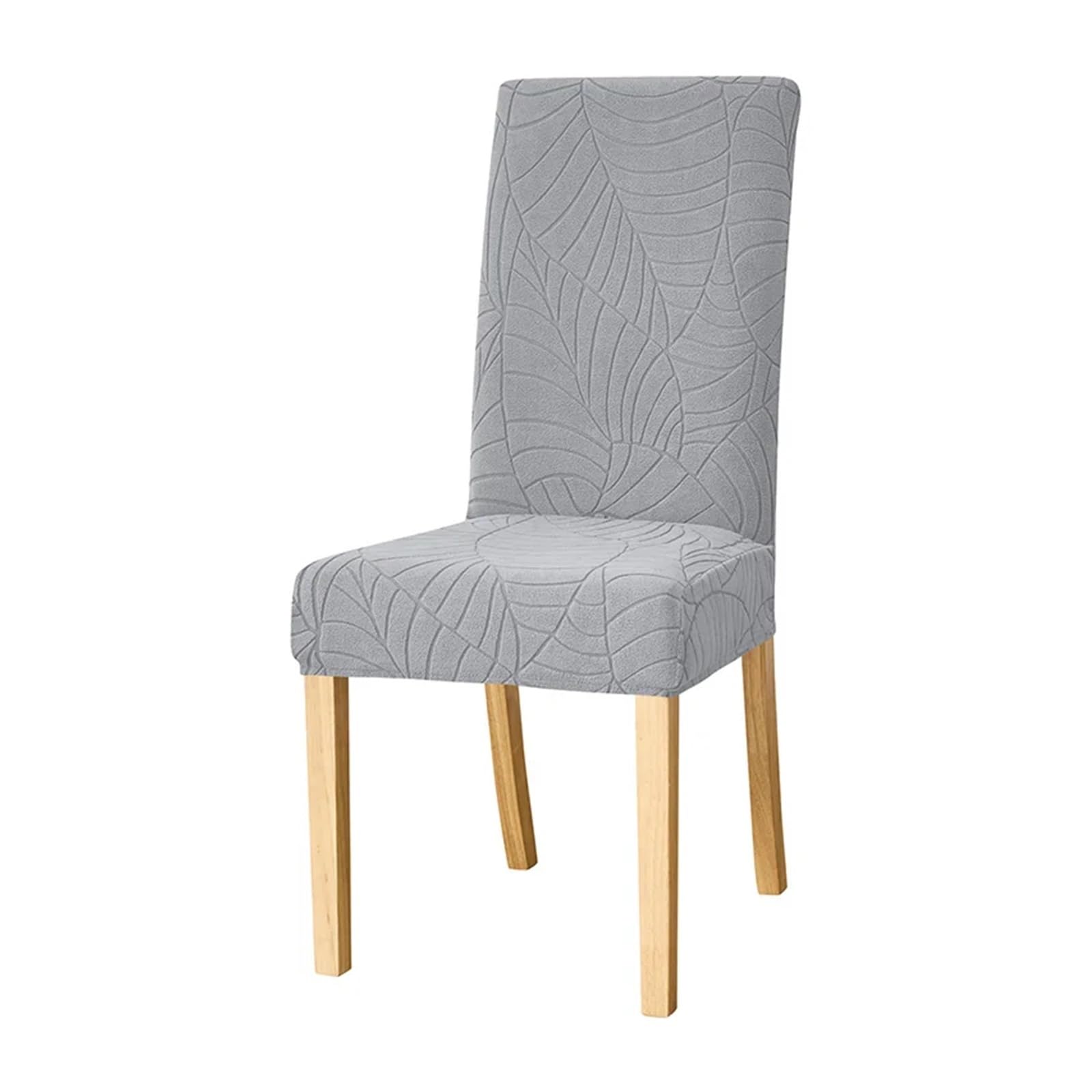 CYMMIYT Chair Covers Elastic Jacquard Chair Covers For Dining Room Stretch Universal Slipcover Solid Color(Color 2,4PCS)
