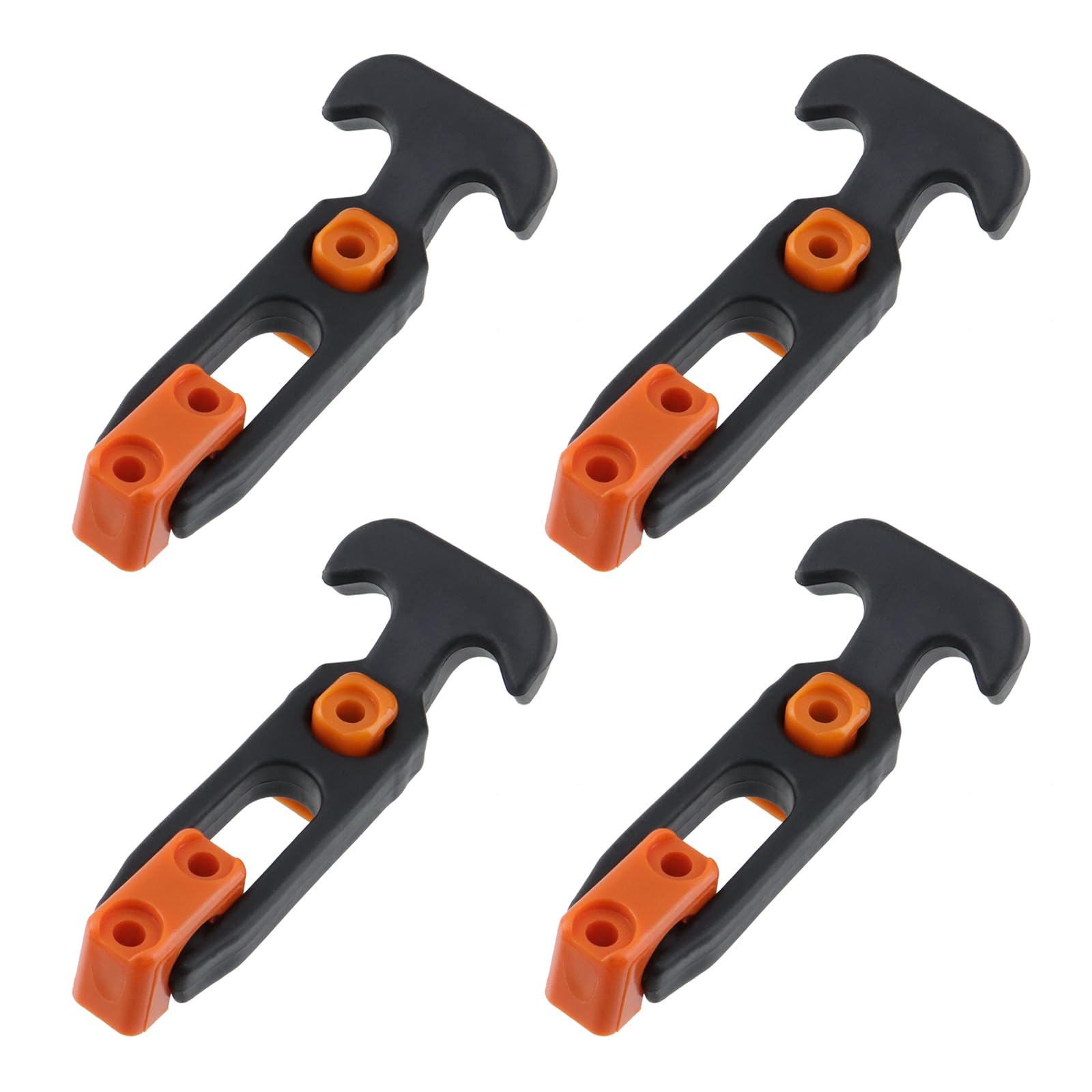 T Tulead 4PCS Orange Cooler Latches Replacement Rubber Hasp T Handle 4.33"