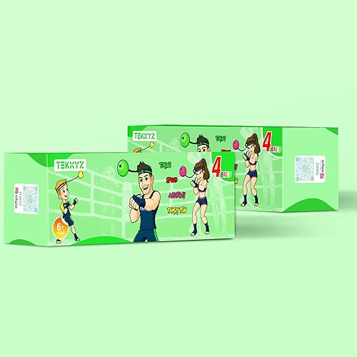 Miniatura 6 de TEKXYZ Paquete familiar de pelotas de boxeo, 2 diademas ajustables + 3 pelotas (novicio, veterano, boxeador)