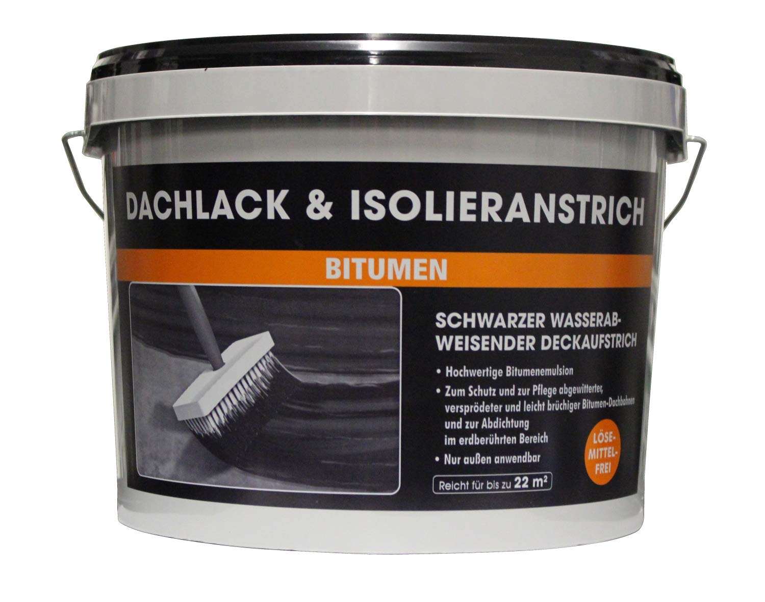 MEM Dachlack & Isolieranstrich 10 Liter, Bitumenanstrich (kalt)