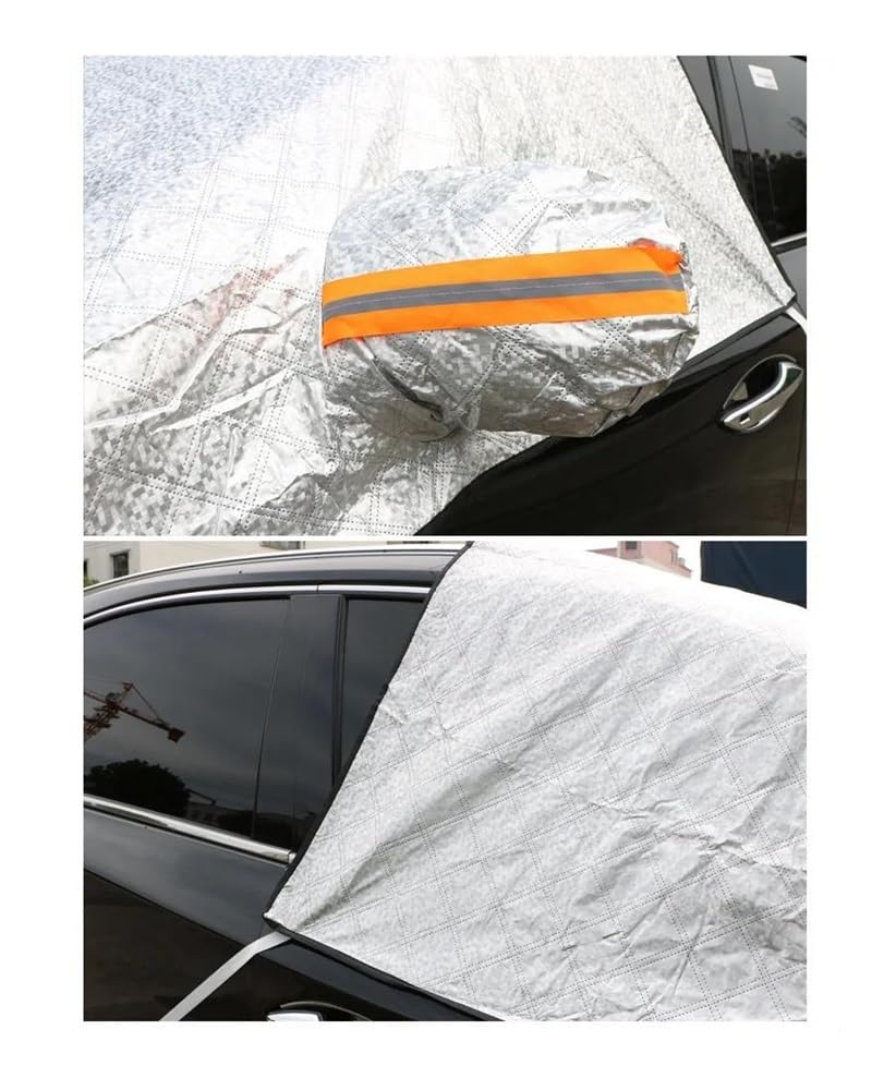 Housse de Protection pour Pare-Brise Pare-Brise De Voiture Épais Couverture De Neige Imperméable Anti-Gel Protection Solaire Automobile Accessoires Extérieurs De Voiture d'hiver Protection Pare Brise