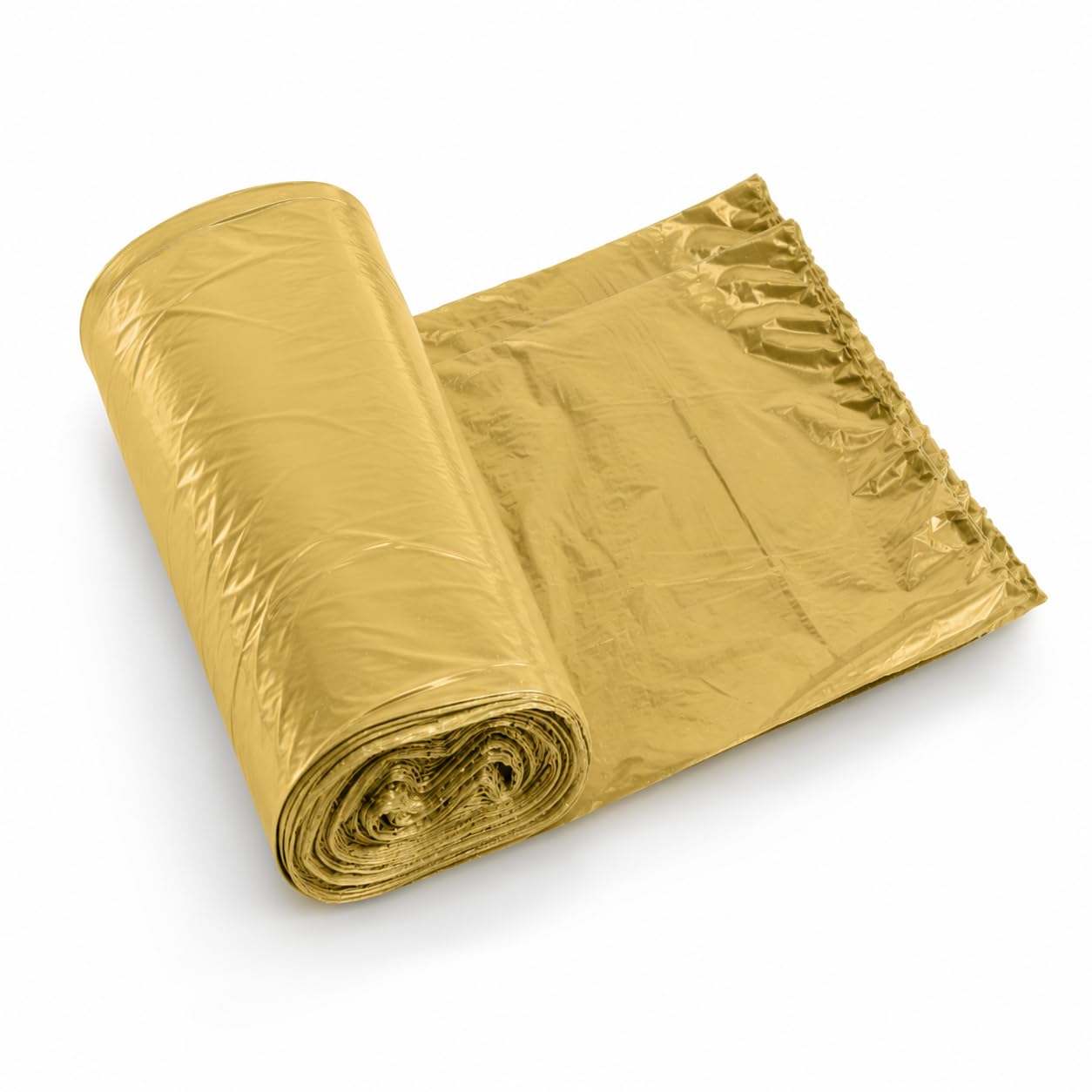 Sacchi spazzatura industriali HD, 10 sacchi per rotolo 800 g, materiale polietilene, colore ambra, dimensioni 70x110 cm, sacchetti immondizia resistenti, confezione da 20 rotoli