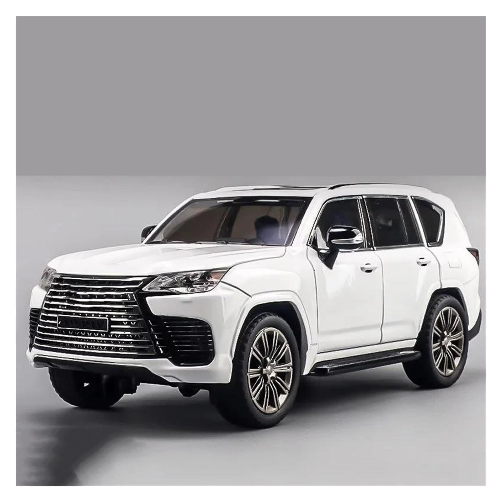 Btwodian Scale Model Car 1:24 For Lexus LX600 SUV Alloy Diecast Car Model Collect Hobby Desk Decoration(White)