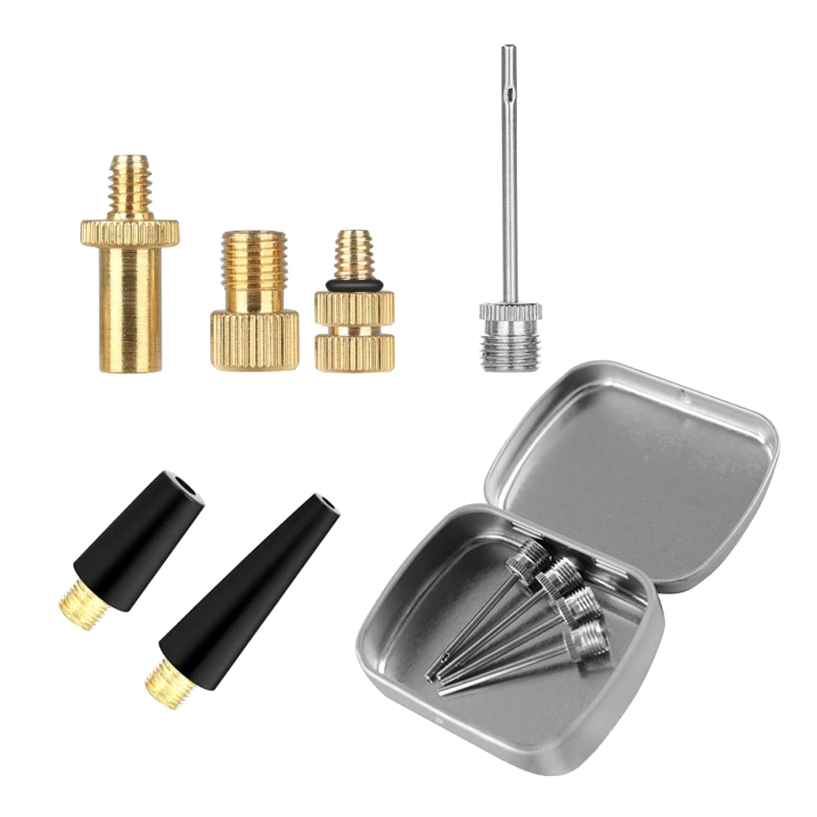 Gonfia Tutto! Set Aghi A Sfera Blackspur – 5 Adattatori Universali Per Pompa Bici