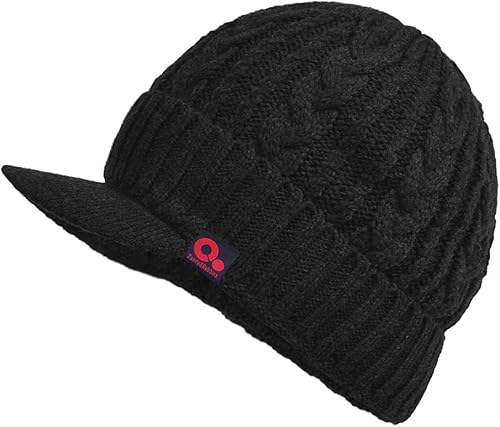 Miniatura 2 de JaneyRubbins Gorro deportivo de invierno de punto con visera para hombre y mujer talla única