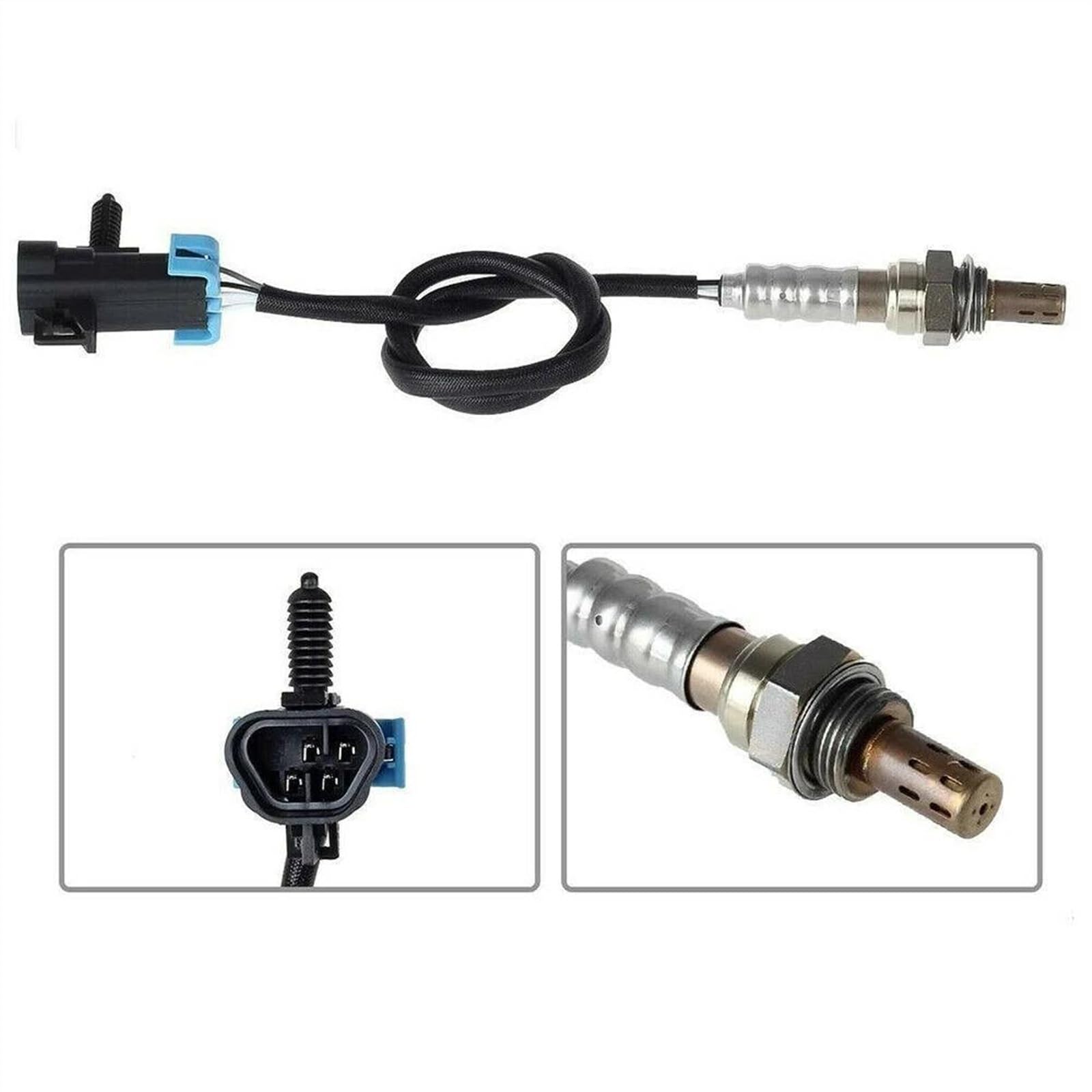 Sonda de Control del Sensor de Temperatura de Gases de Escape para Chevrolet Corvette 6.2L y HHR 2.4L 234-4332 1 Pieza 4 Cables Lambda Aguas Arriba Delantero
