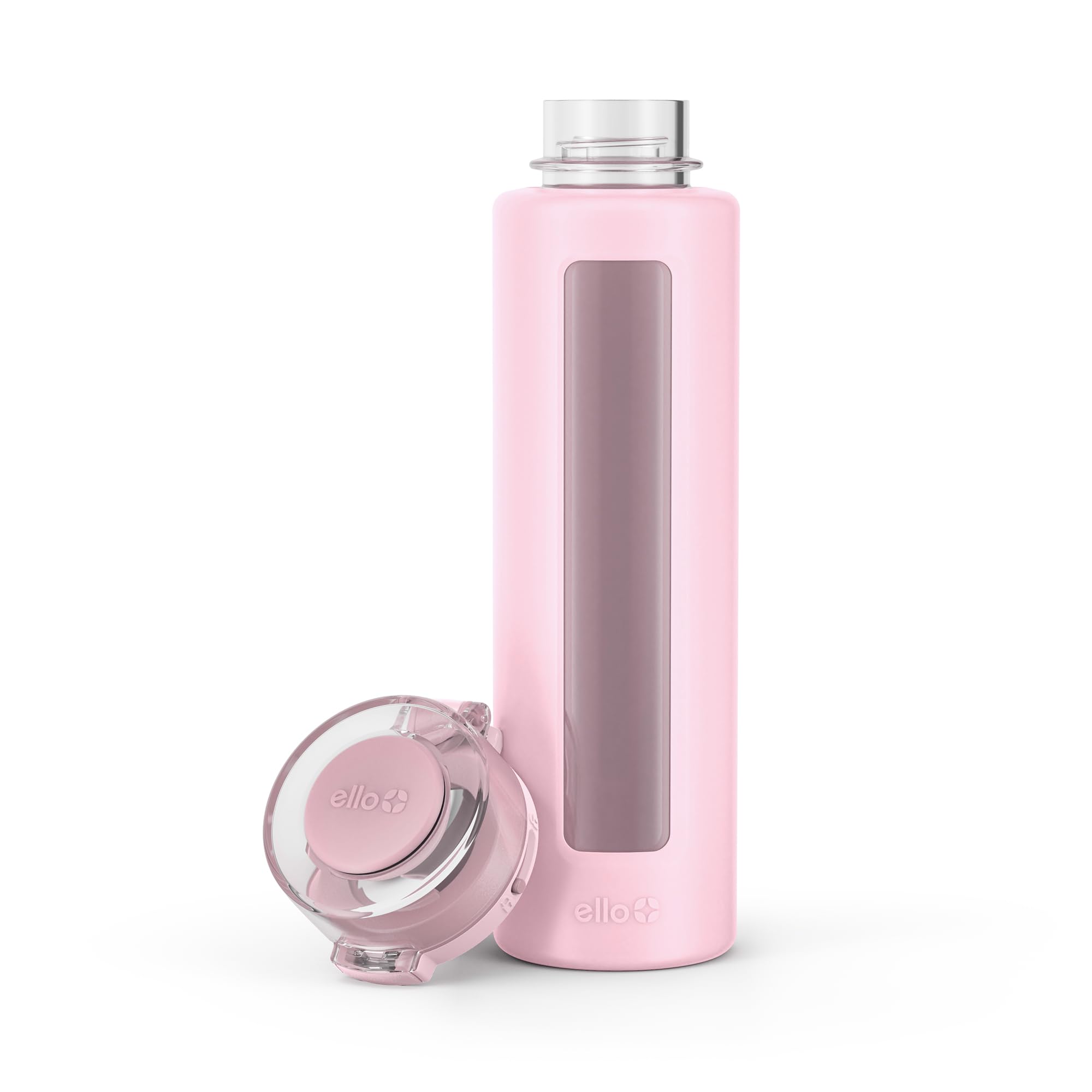 Ello Syndicate BPA-freie Wasserflasche mit Deckel zum Aufklappen, 567 ml