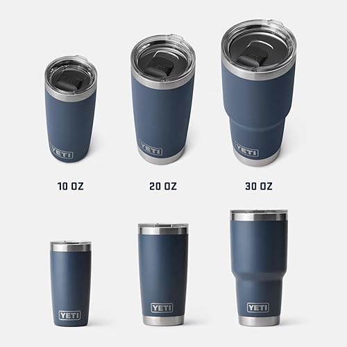 Miniatura 127 de YETI Rambler - Vaso de acero inoxidable con aislamiento al vacío de 20 onzas con tapa MagSlider verde azulado (Agave Teal)