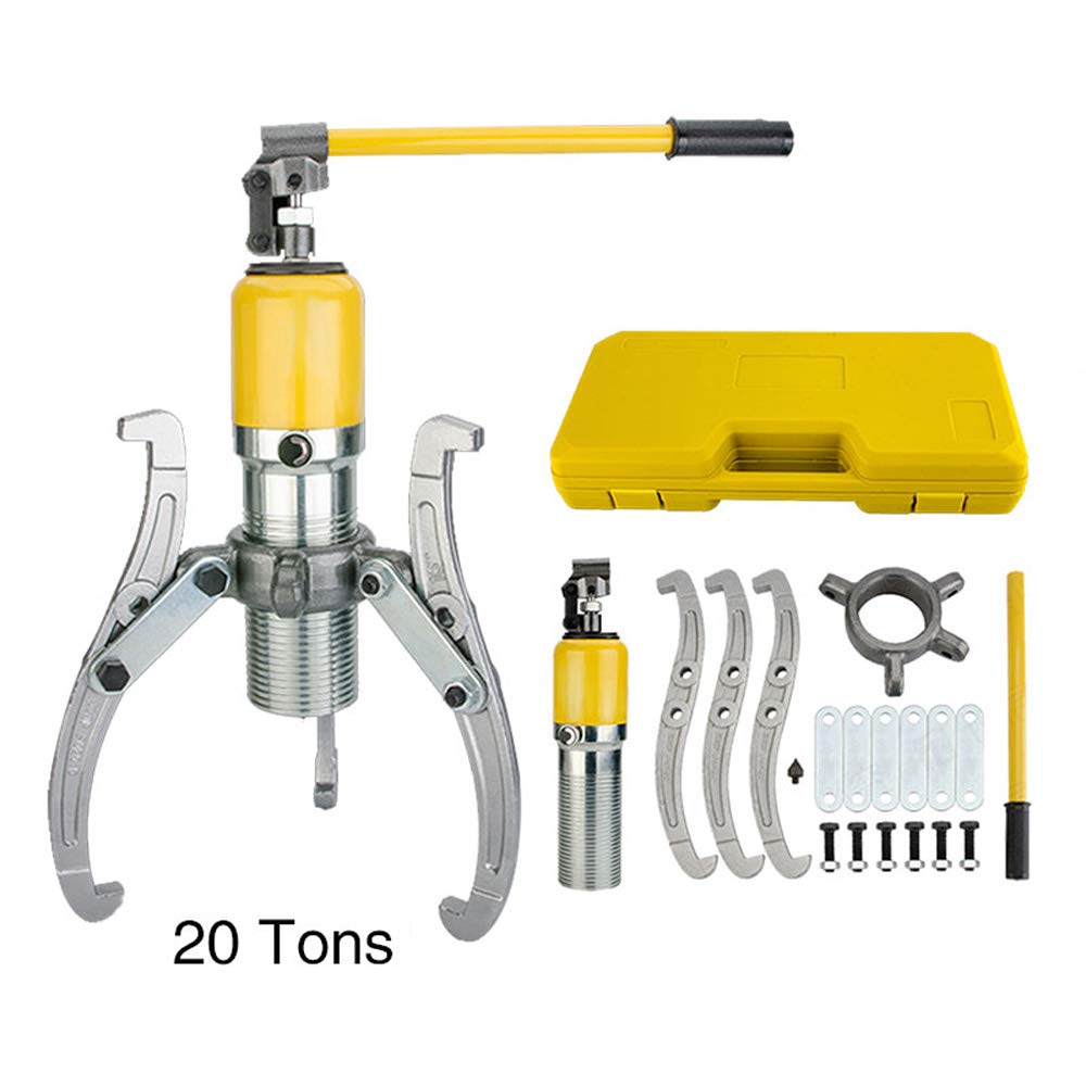 Extractor hidráulico, extractor hidráulico 20T, extractor de bujes de rueda con 3 brazos, adecuado para extraer bujes, bridas, engranajes y rodamientos.