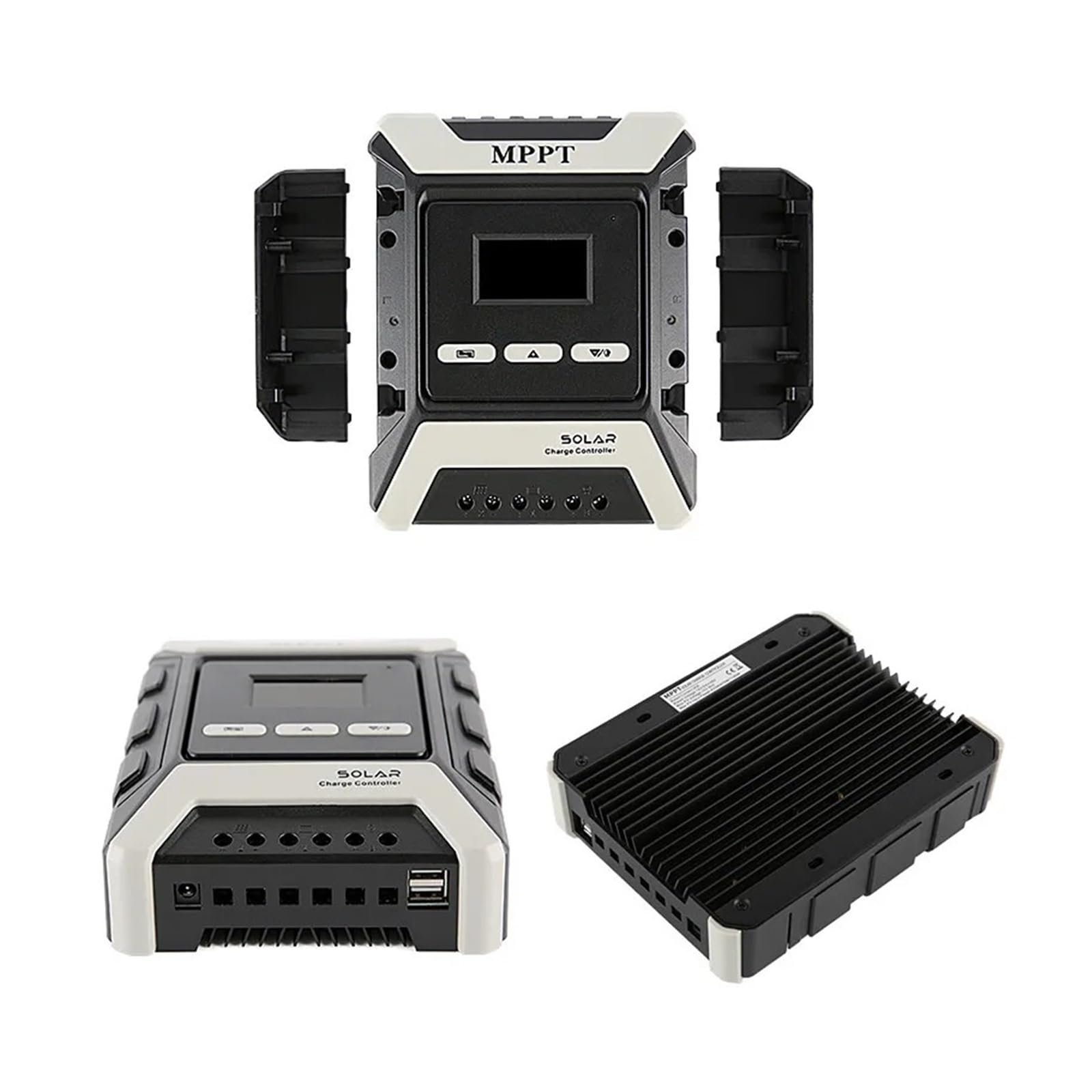 Controlador de carga solar, Controlador de carga solar MPPT 12V 24V 48V 20A 30A 40A 50A 60A Regulador panel(30A)