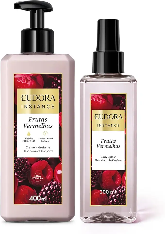 Combo Instance Frutas Vermelhas: Creme Corporal 400ml + Body Splash 200ml