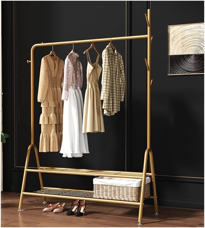 組み立て簡単なメタル製ハンガーラック