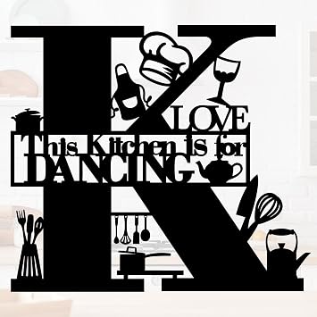 This Kitchen is for Dancing for Bathroom Wall Stickers Decor, Light Black