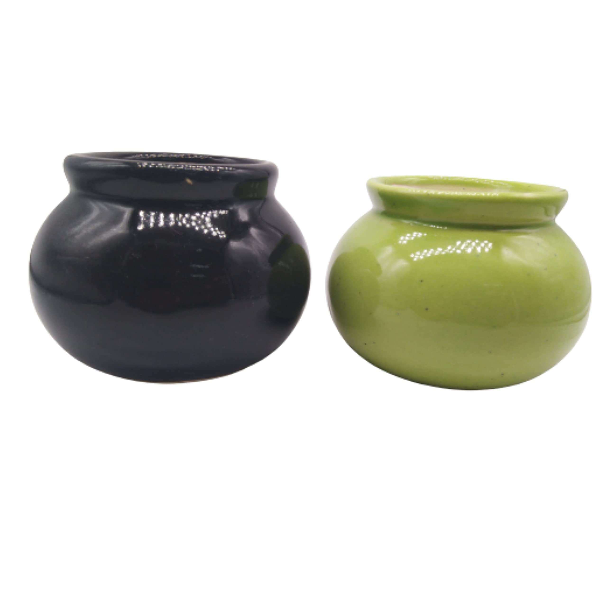India Meets India Handmade Ceramic Planter/Pot [Green & Black], Decorative Planter for Home Décor/Living Room/Office/Table Top/Dining Area and Windowsill Décor, 3 x 3.5 Inches, Set of 2 Planters (B09B1V1882) Amazon Price History, Amazon Price Tracker