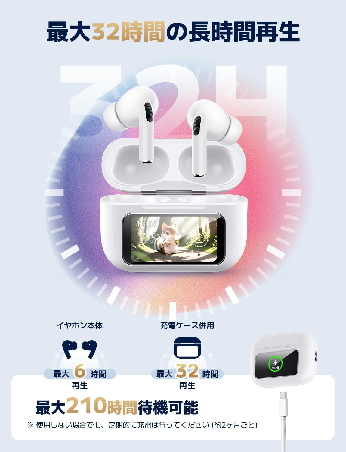 Amazon.co.jp: イヤホン bluetooth ワイヤレスイヤホン 【多機能タッチ
