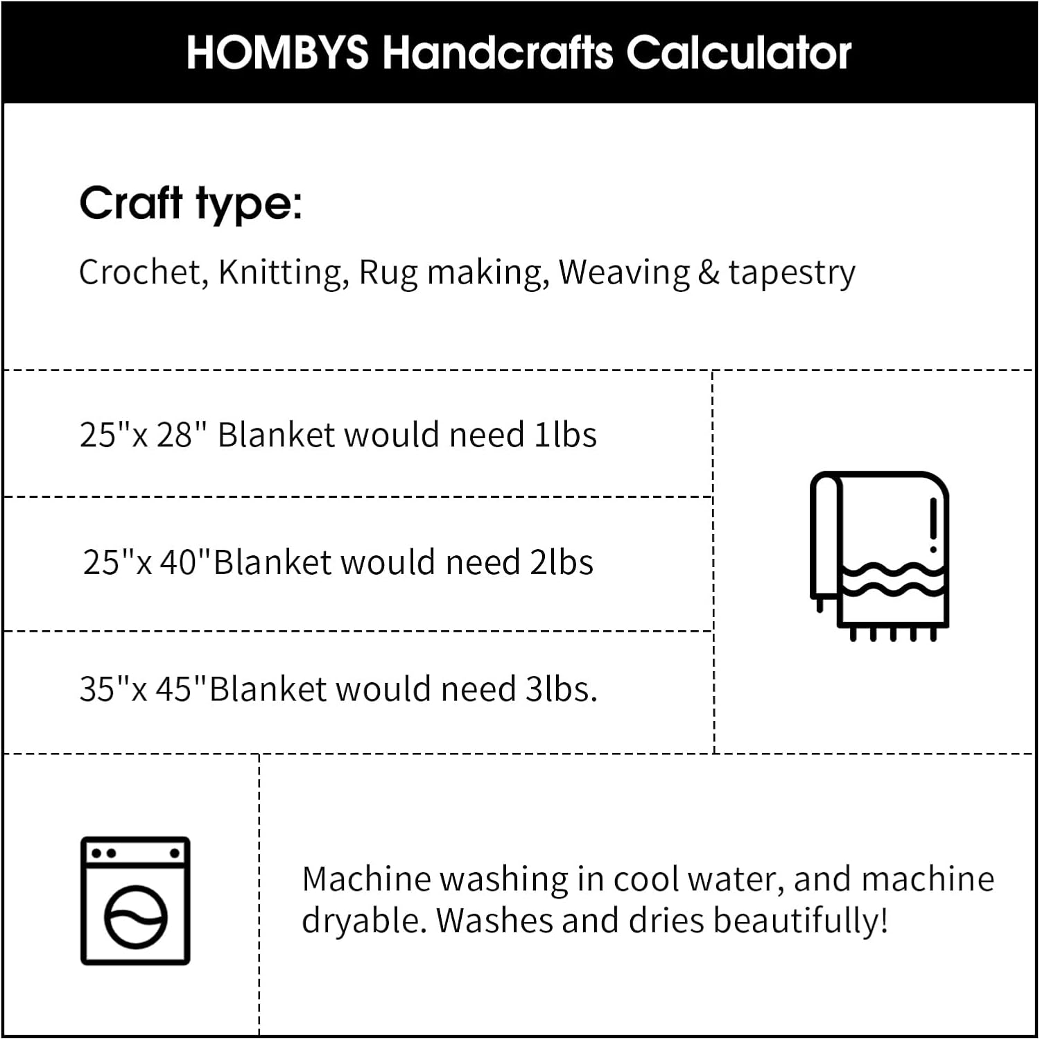 HOMBYS Chunky Tie Dye Mix Chenille Yarn for Hand Knitting, Super Bulky Jumbo Yarn for Crocheting, 3/4" Thick Soft Plush Yarn for Blankets, 8 Skein Pack (26 yds / 7.5 oz Each) Black White Grey