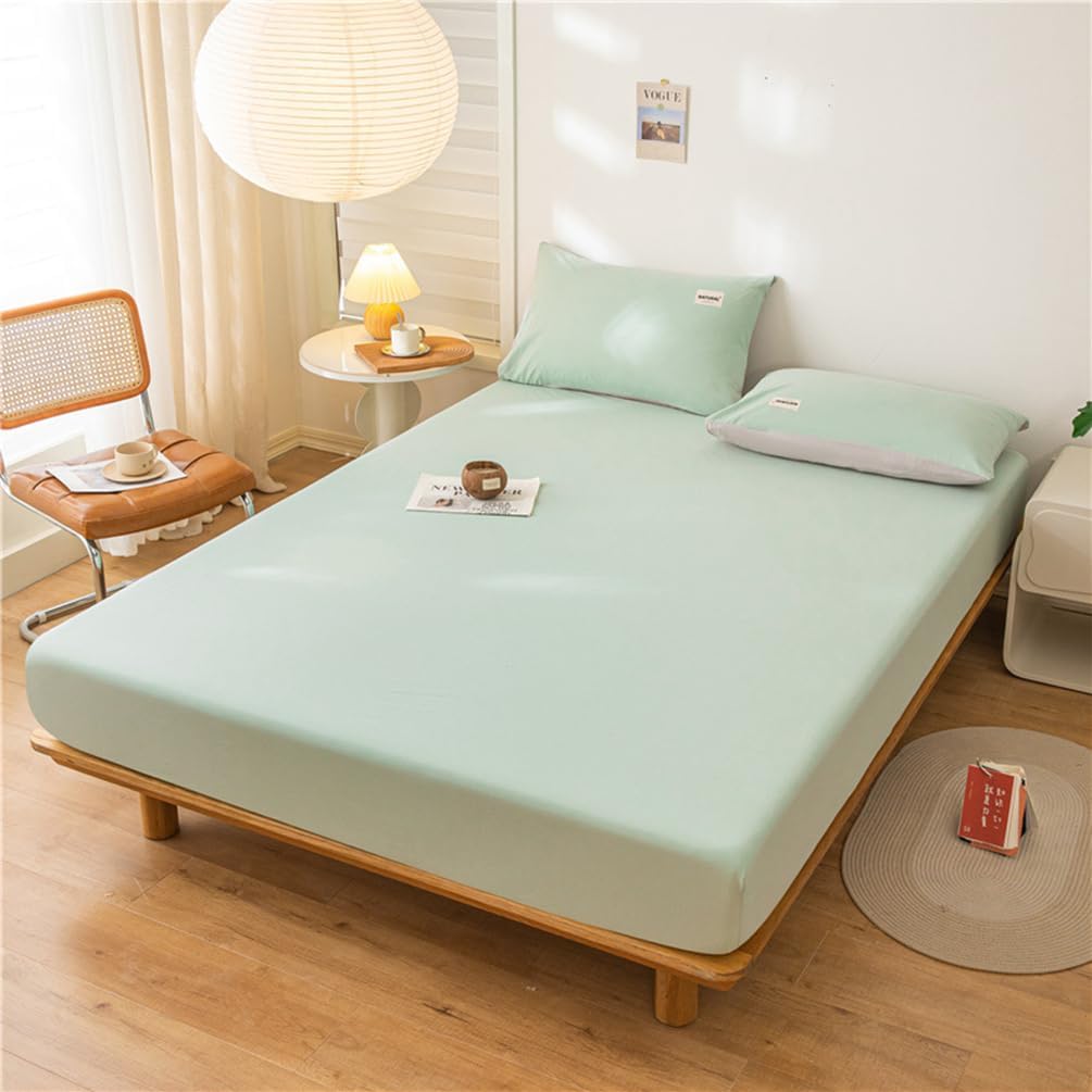 ZENSUGI シングル ダブル ボックスシーツ 綿100％ セミダブル キング